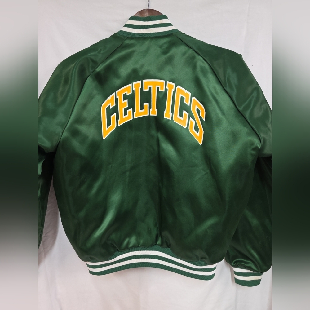 Vintage Chalk Line Boston Celtics Satin Jacket Youth Size 18/20